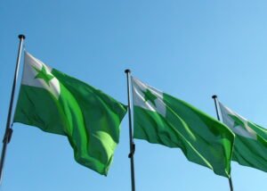 La bandiera dell'esperanto