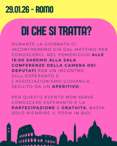 Esperanto-Tago (Roma, 29/01/26)