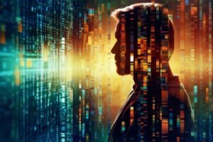 ai generated, man, personal data, personal information, data trail, data collection, privacy, silhouette, futuristic, technology, data, information, inferences, hi-tech, information processing, identity, personal data, personal data, data, data, data, data, data, information, information, information, information, information