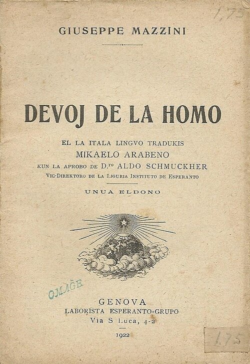 La devoj de la homo, Genova, 2022